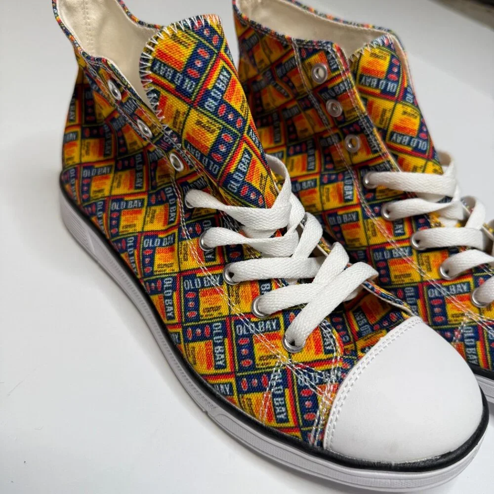 Custom Old Bay Converse Style Sneakers - Picture 5 of 5